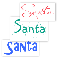 Santa's Signature Stamps