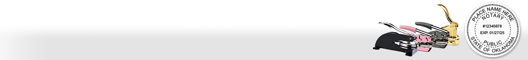 Oklahoma Notary Seals meet all state requirements and specifications, are fully customizable and come on your choice of some of our top branded mounts sure to leave a lasting impression.