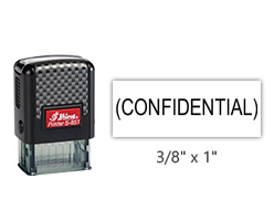 This Shiny 851 1st Checks CONFIDENTIAL stock stamp comes in black only! Refillable & durable. Impression size: 3/8" x 1". Free shipping over $45!