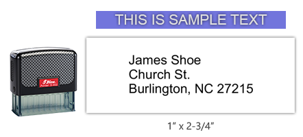 This Shiny 855 1st Checks Supervisor Address custom stamp comes in black only! Refillable & durable. Impression size: 1" x 2-3/4". Free shipping over $45!
