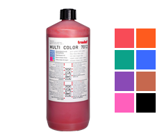 This 1 liter bottle of ink works on all Ideal, Trodat, Cosco or Shiny self-inking stamps. Water-based ink in 7 colors to choose from. Orders over $45 ship free!