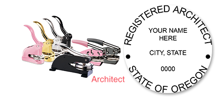 This professional architect embosser for the state of Oregon adheres to state regulations and makes top quality impressions. Orders over $45 ship free.