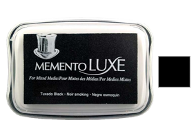 This 3-13/16" x 2-11/16" stamp ink pad comes in tuxedo black and is a rich bendable pigment excellent for many surfaces. Orders over $45 ship free!