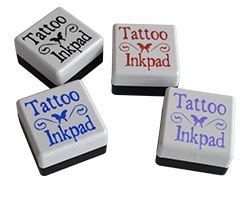 4-pk Memories tattoo stamp pads. These 1" x 1" pads create realistic temporary tattoos that can last for days! Fast and free shipping on orders $45 and over!