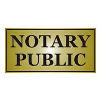 This stock notary sign is 4" x 8" and is engraved with Notary Public. Available in 5 plate colors. Free shipping on orders $45 and over!