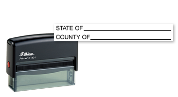 This notary public stamp lets you record the state and country of notary duties on a convenient self-inking Shiny S831 stamp mount. Orders over $45 ship free!