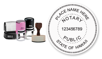 This notary public stamp for the state of Hawaii adheres to state regulations and provides top quality impressions. Orders over $45 ship free!