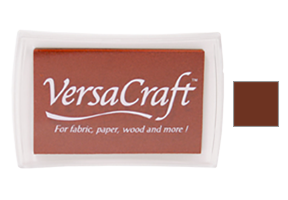 This 3-3/4" x 2-1/2" stamp pad comes in an chocolate brown and is ideal for fabrics and other porous surfaces. Acid Free. Orders over $45 ship free!