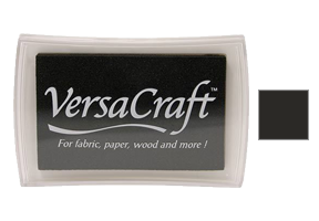 This 3-3/4" x 2-1/2" stamp pad comes in an real black and is ideal for fabrics and other porous surfaces. Acid Free. Orders over $45 ship free!