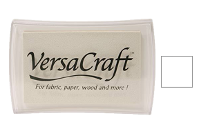 This 3-3/4" x 2-1/2" stamp pad comes in  white and is ideal for fabrics and other porous surfaces. Acid Free. Orders over $45 ship free!